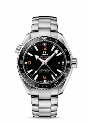 Omega Seamaster Planet Ocean 600M Co-Axial 43.5 GMT Stainless Steel / Orange Numerals / Bracelet 232.30.44.22.01.002 (23230442201002)